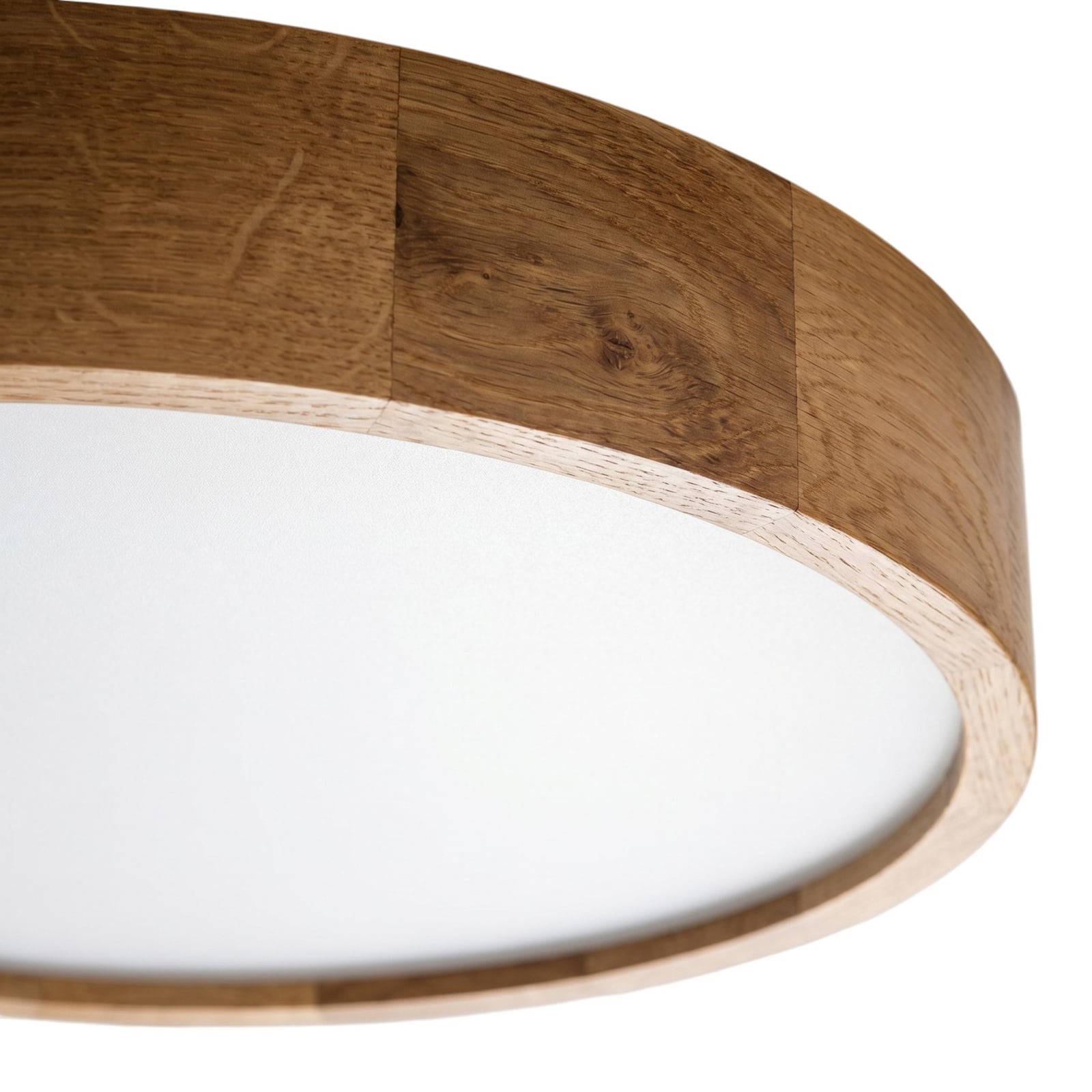Deckenleuchte Cleo, Ø 57,5 cm, 5-flammig, Eichenholz, E27