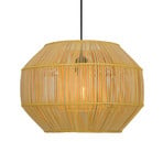 Hanglamp Anteo van rotan, vlak Oval