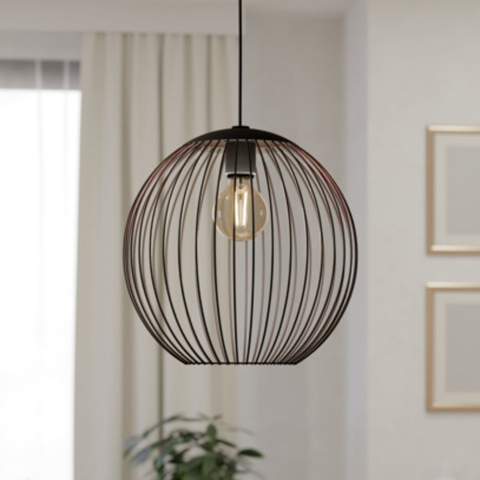 Suspension EGLO ALMANZORA, Ø 32 cm, à 1 lampe, noir, E27 Suspension EGLO ALMANZORA, Ø 32 cm, à 1 lampe, noir, E27