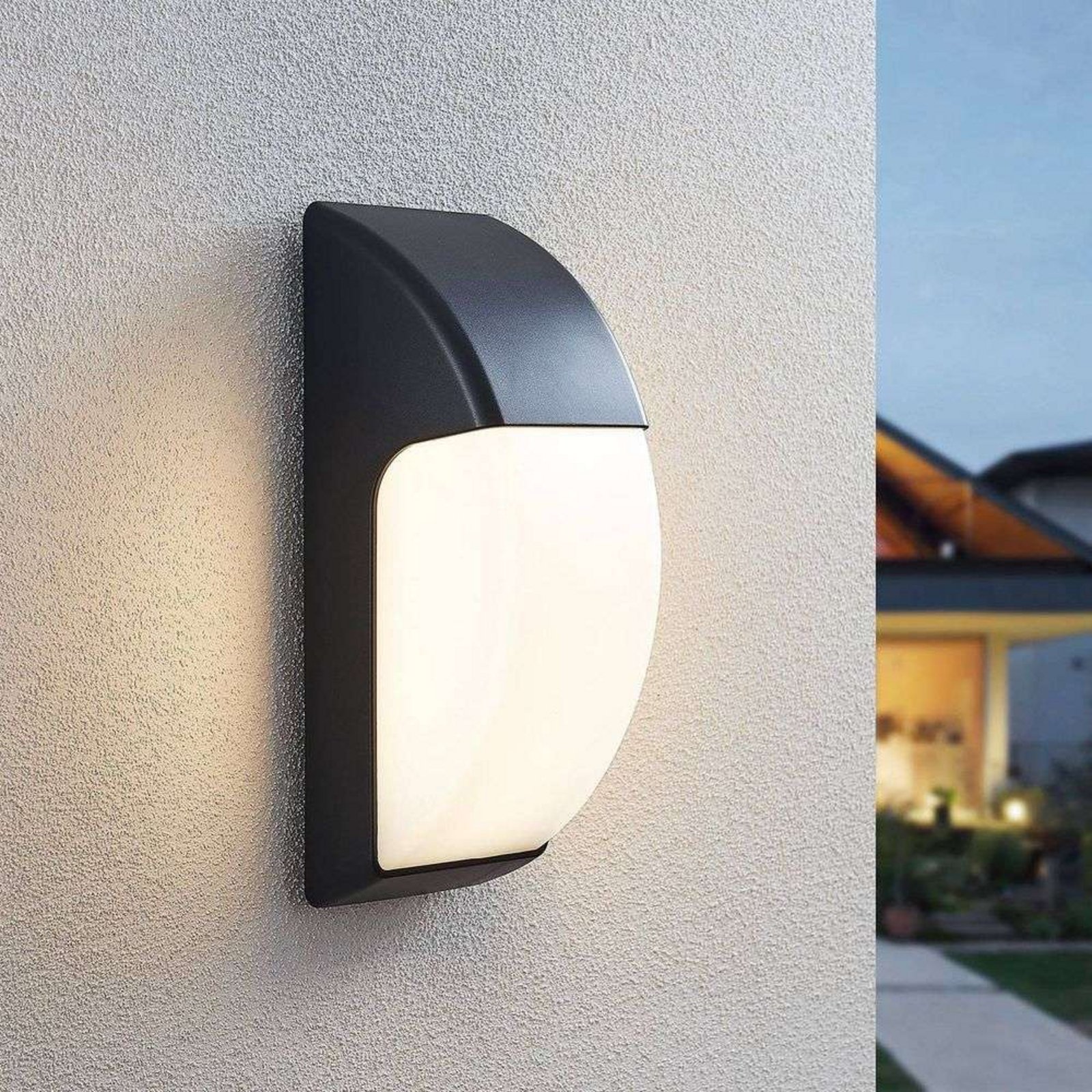 Alecia LED Aplica de Exterior IP65 Dark Grey - Lindby