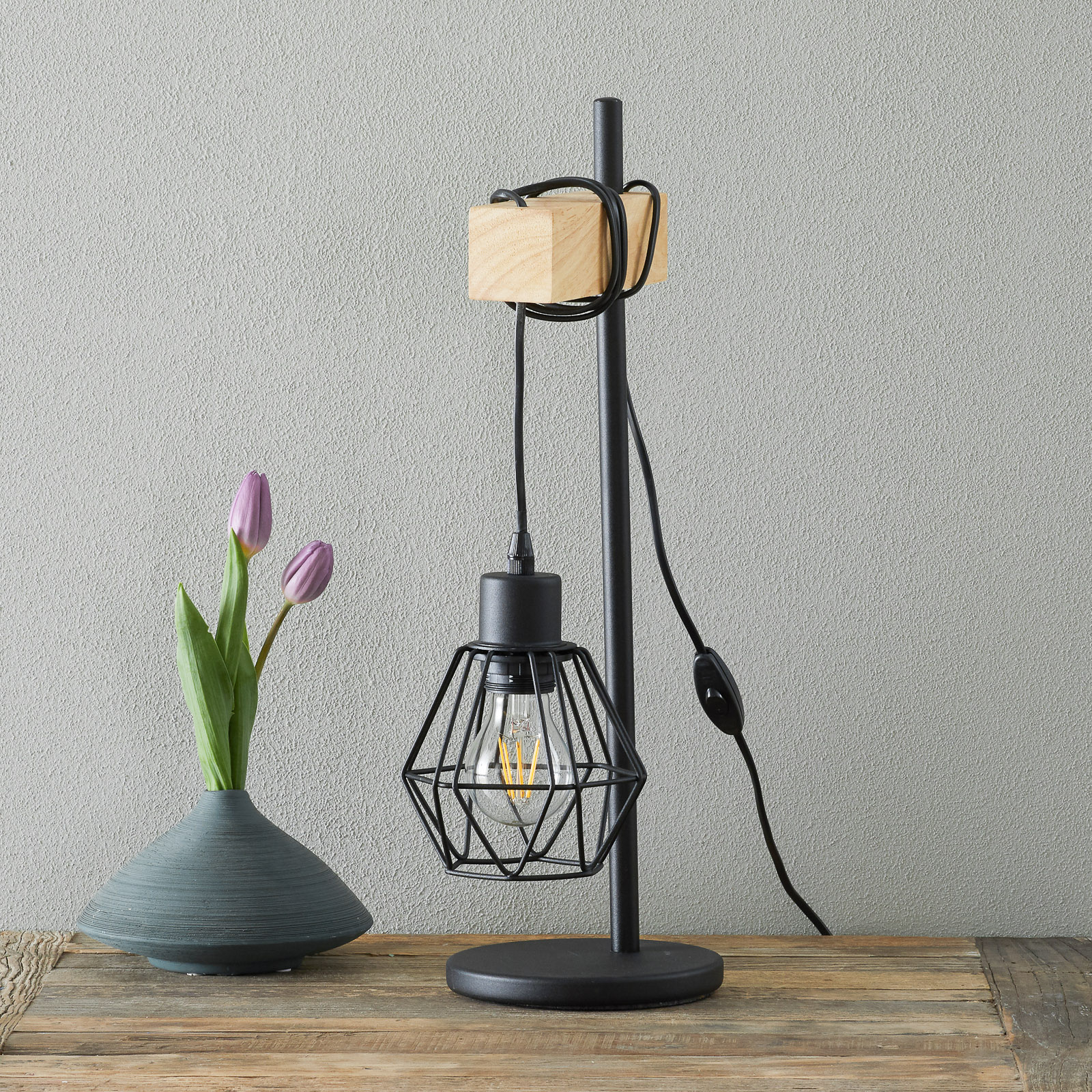cage lampshade for table lamp