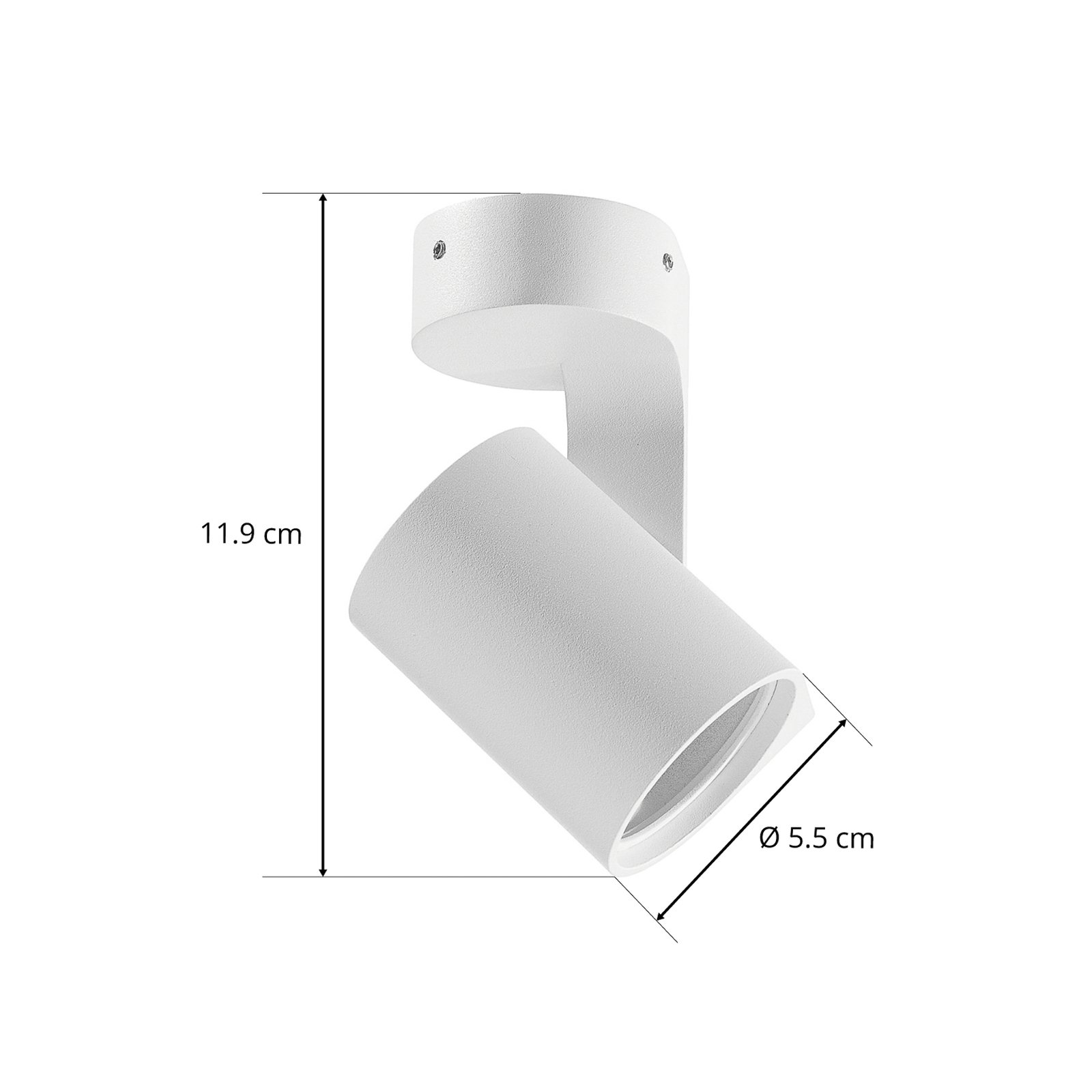 WEVER &amp; DUCRÉ Sqube 1.0 PAR16, faretto da soffitto bianco