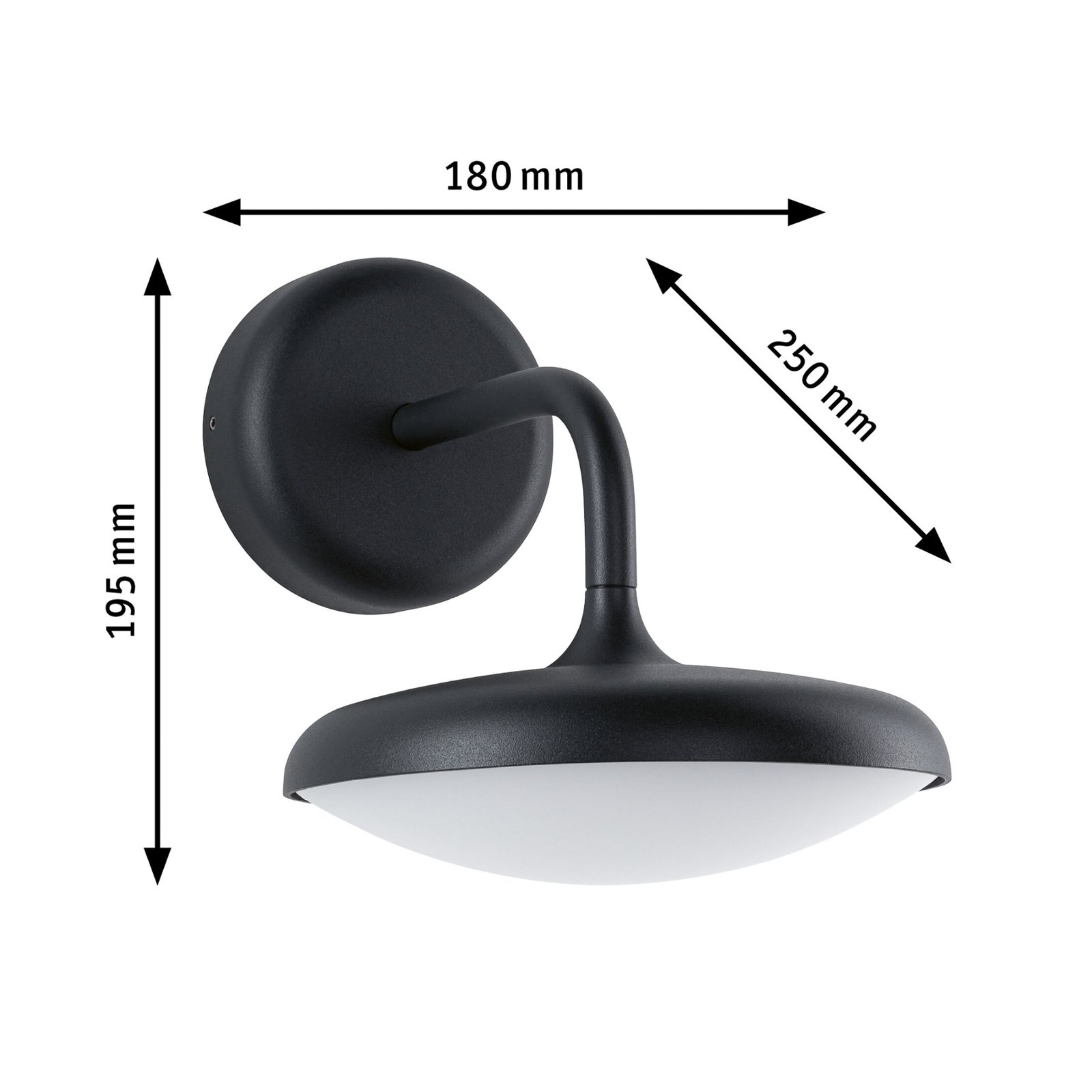 Nostro Outdoor Wall Lamp SWR Anthracite - Paulmann