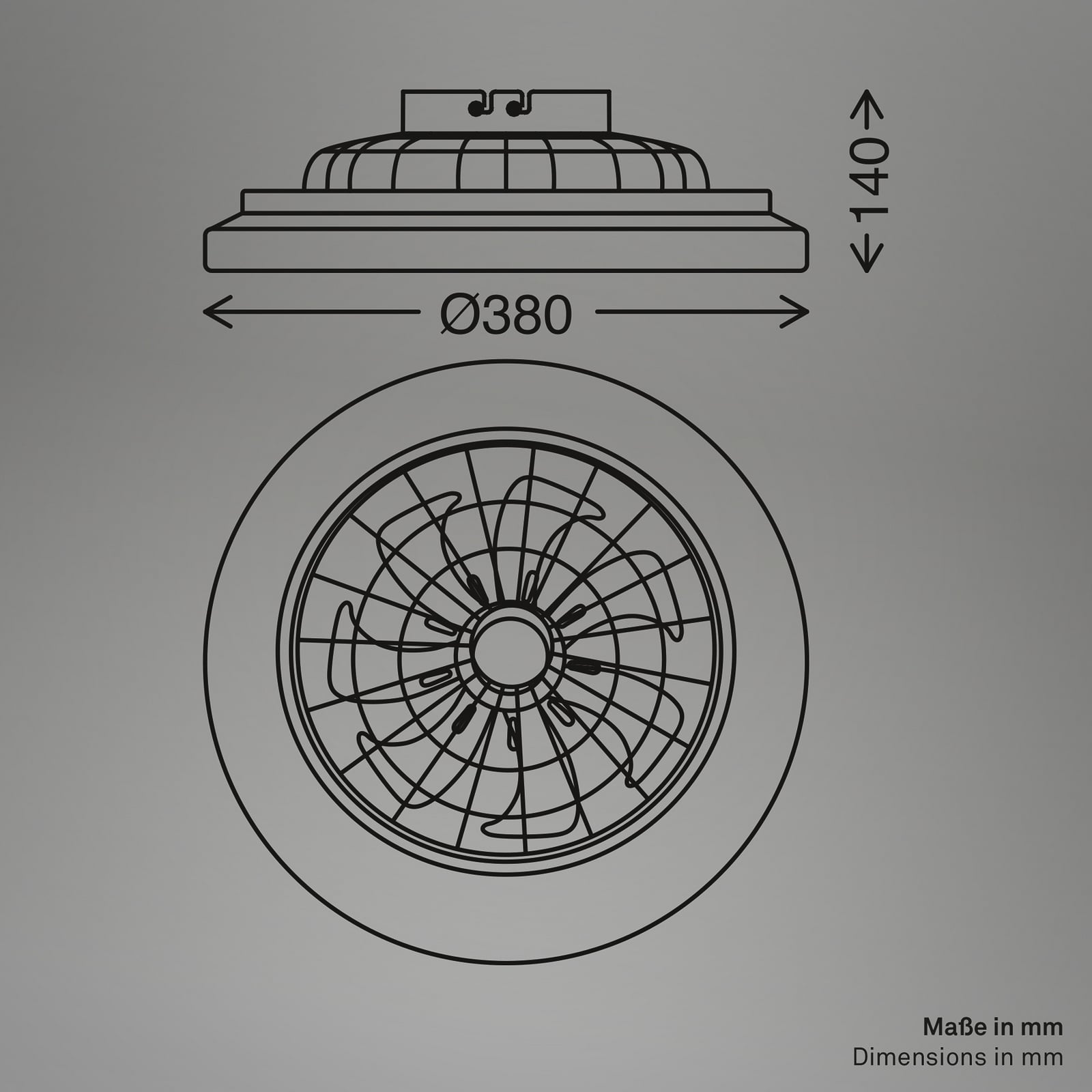 Pafo LED ceiling fan, white, plastic, CCT, remote control