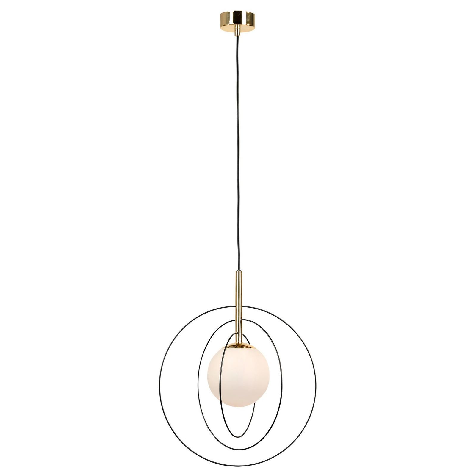 Euluna pendant light Spinn, 1-bulb, glass, Ø 35 cm