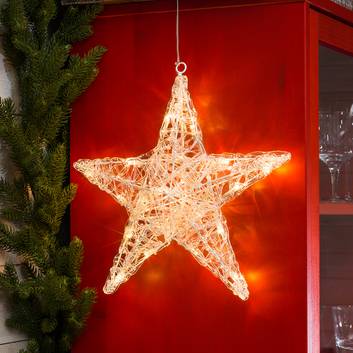 SOLUSTRE 4Pcs Papel de Navidad Estrella Linterna Pantalla de Lámpara Estrella 3D Pentagrama Luz Navidad Adorno Colgante de Navidad para Decoraciones de Banquete de Boda de Navidad