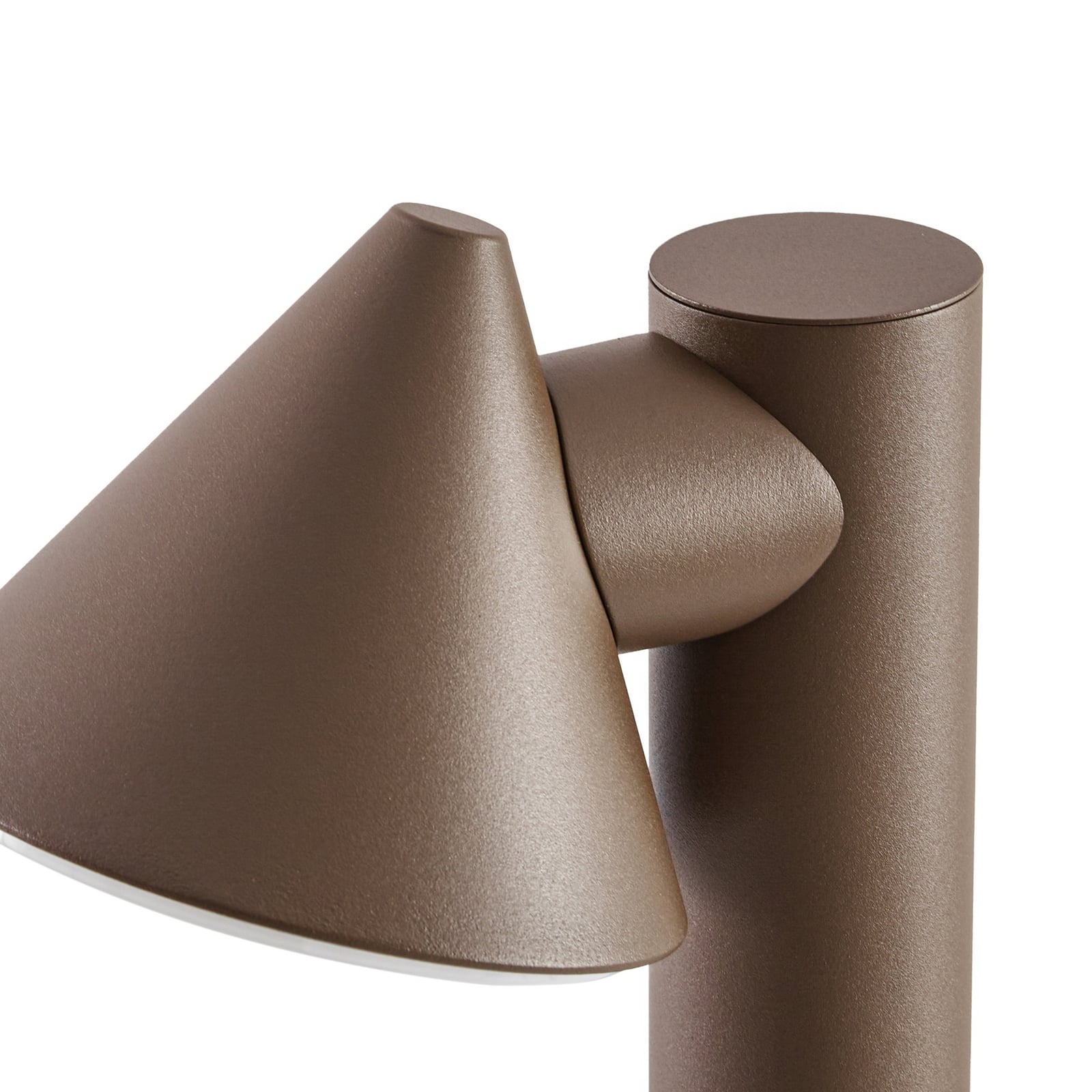 Soran LED ösvény világítás, fém, magasság 60 cm, barna, IP44 – Lindby