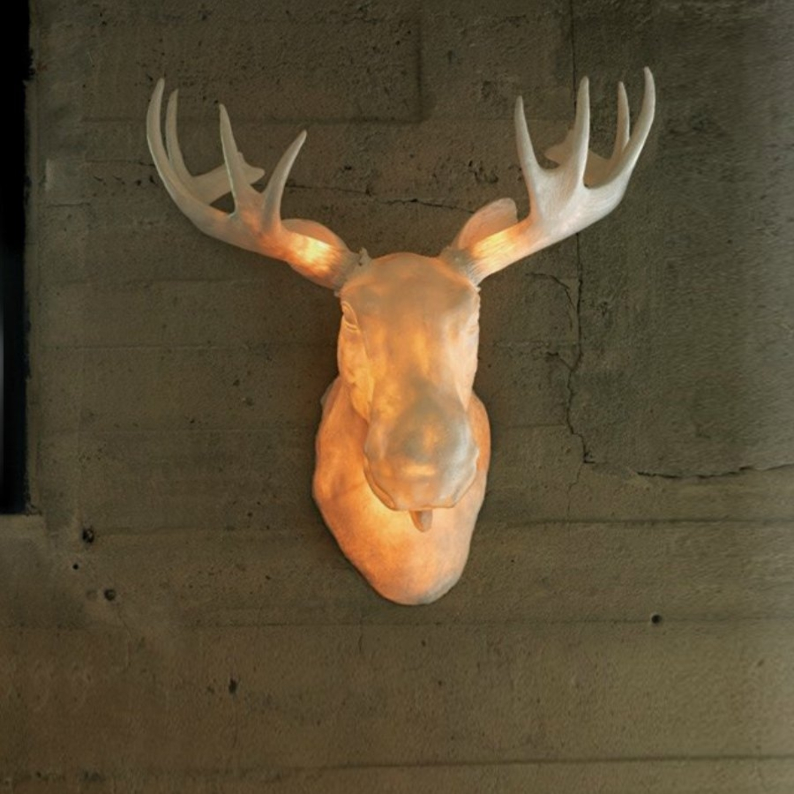 Northern Designer wall light Moo - suitable for outdoors, for Hallway, polyresin, energy efficiency: A++, W: 75 cm, H: 75 cm