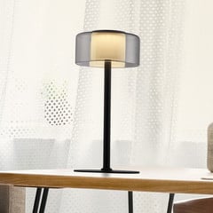 Paul Neuhaus LED laualamp Rika, klaasist, 33 cm kõrge, timmitav