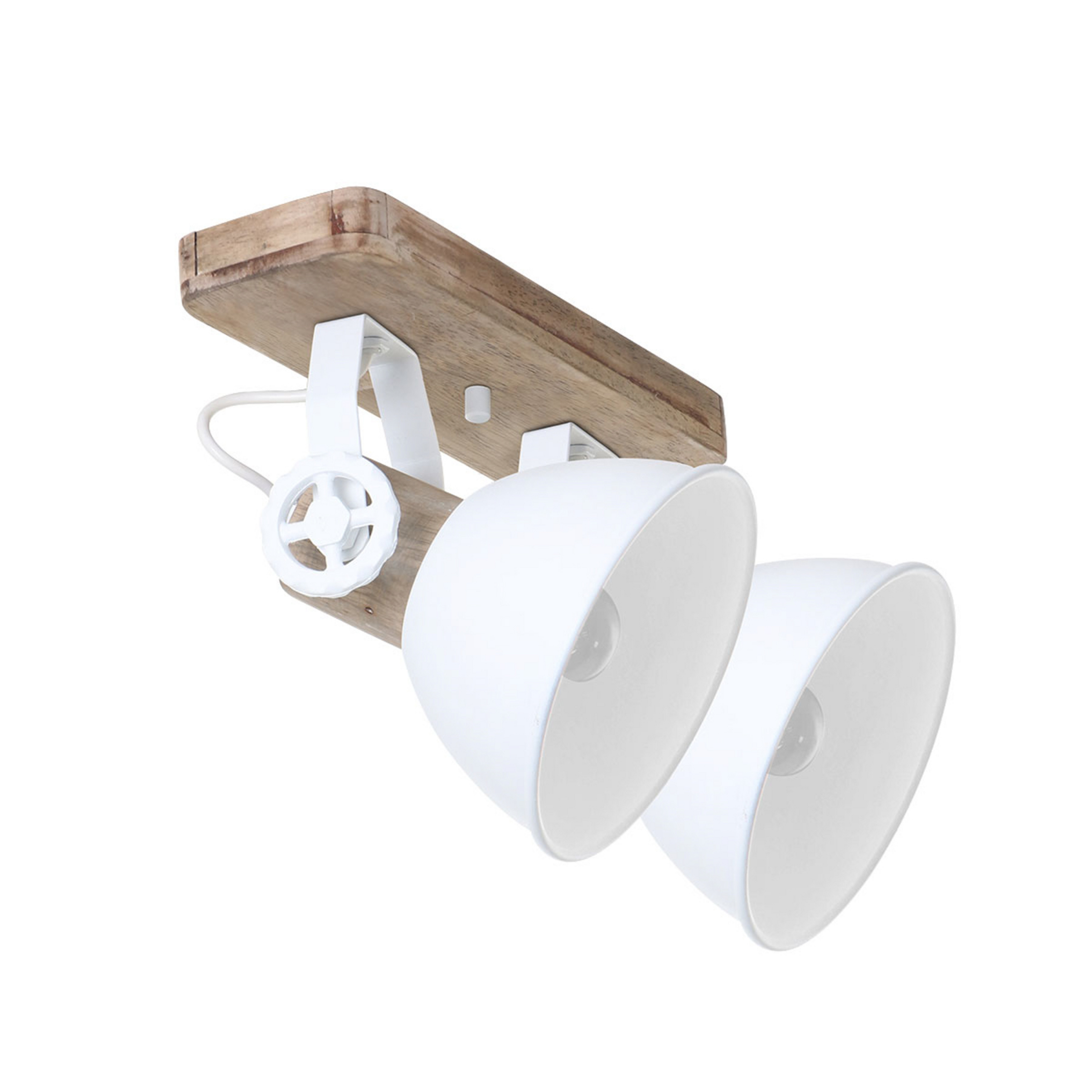 Deckenspot Gearwood, 2-flammig, weiß