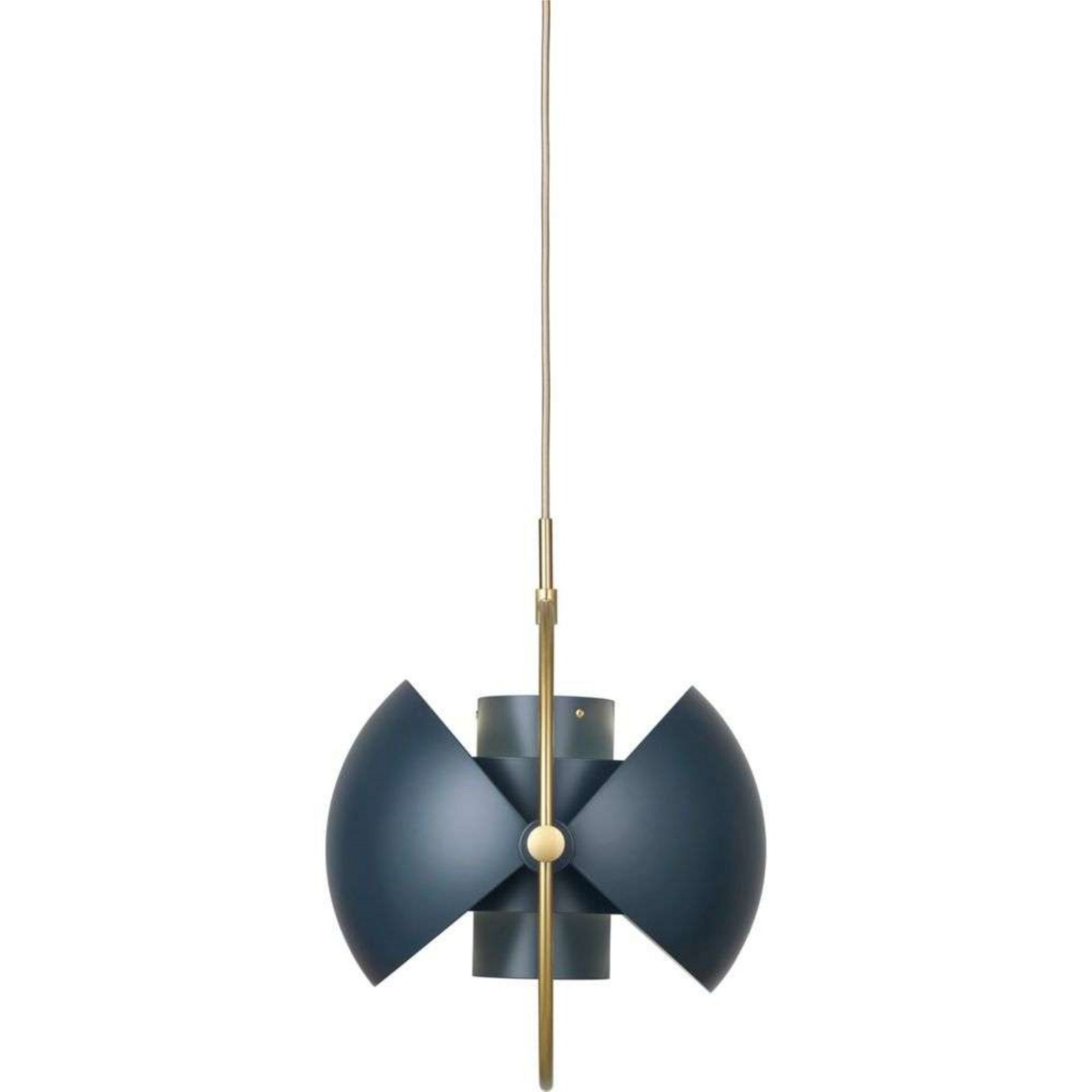 Multi-Lite Lustră Pendul Ø36 Brass/Midnight Blue - GUBI