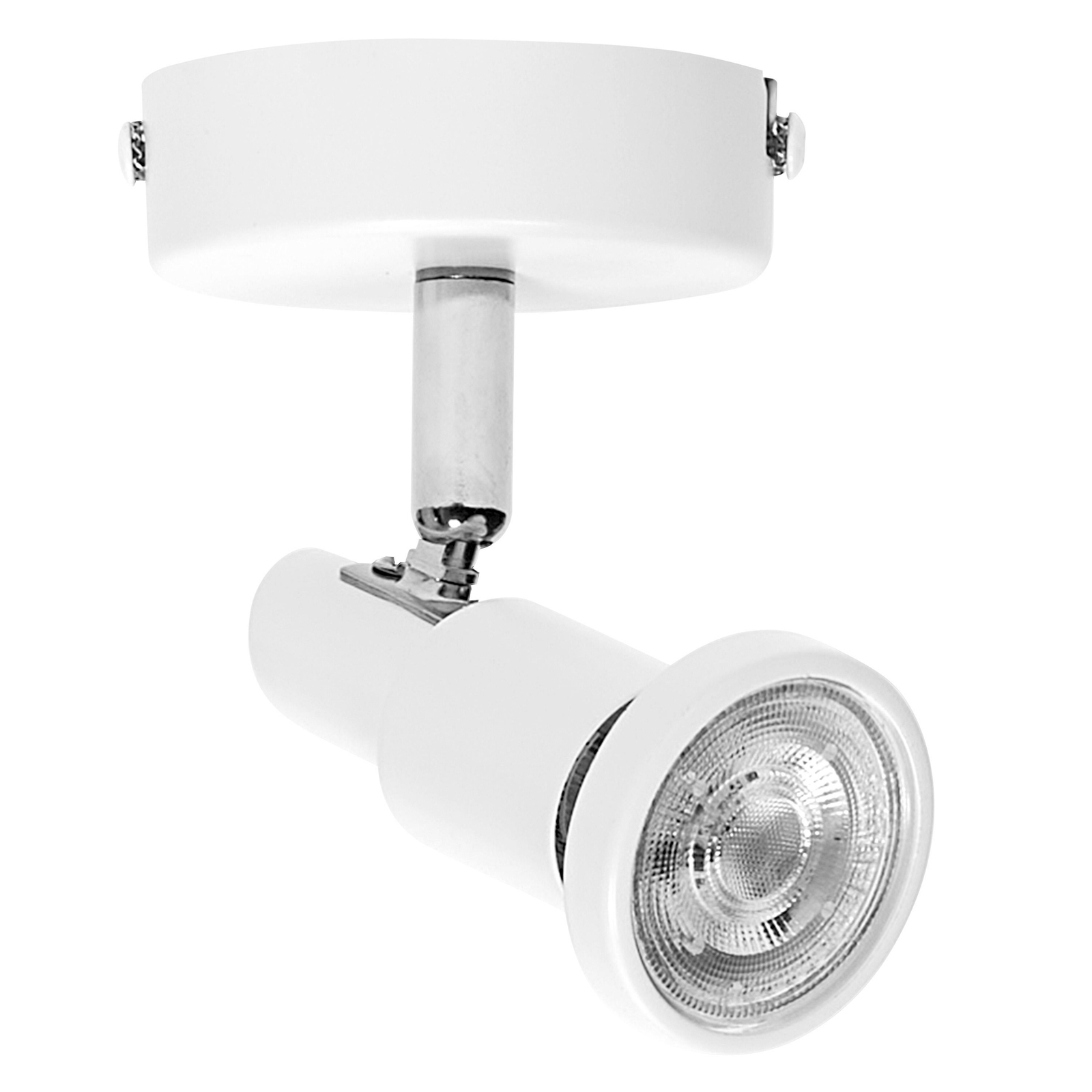 LEDVANCE Spot pour plafond LED GU10, à 1 lampe, blanc