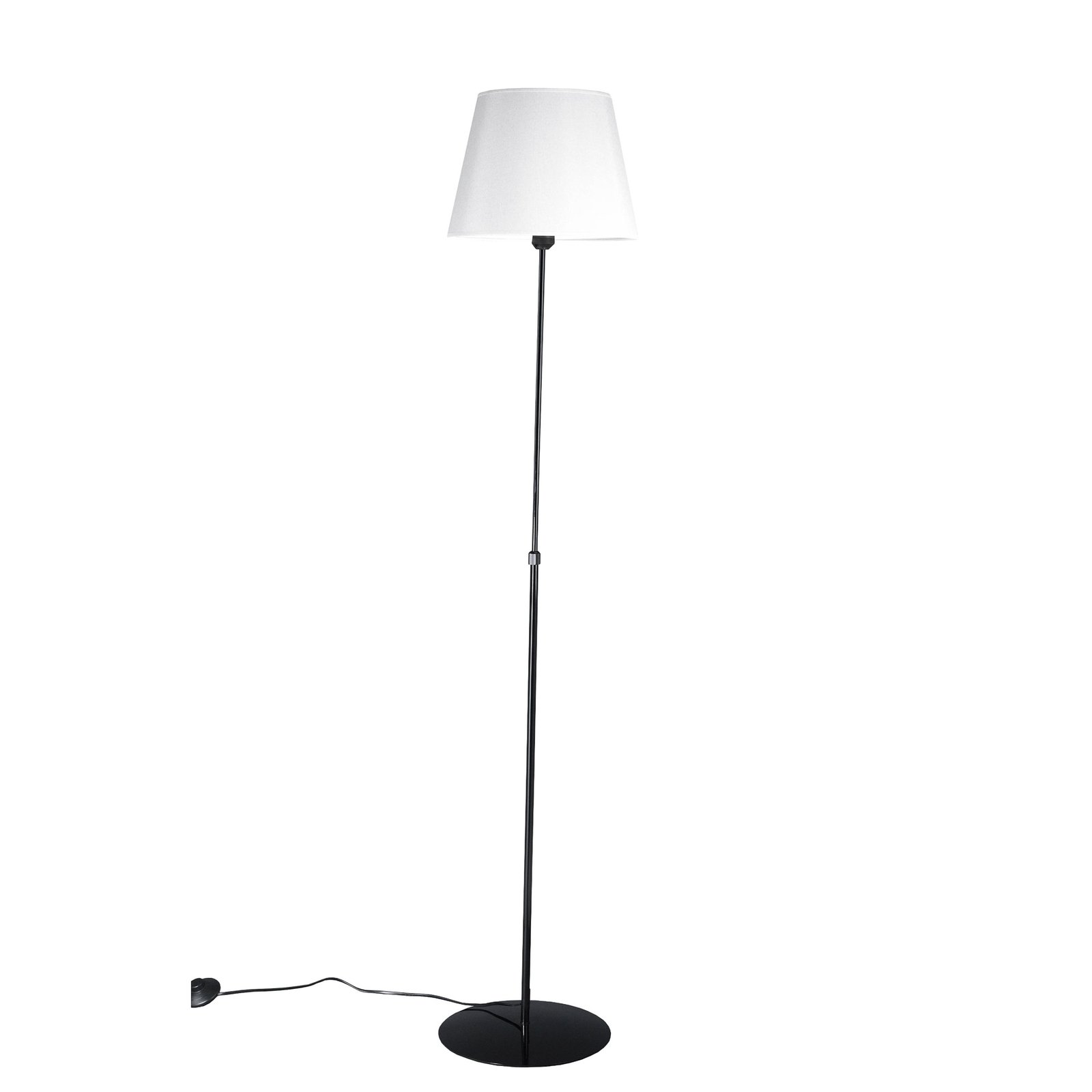 Aluminor Store gulvlampe, svart/hvit