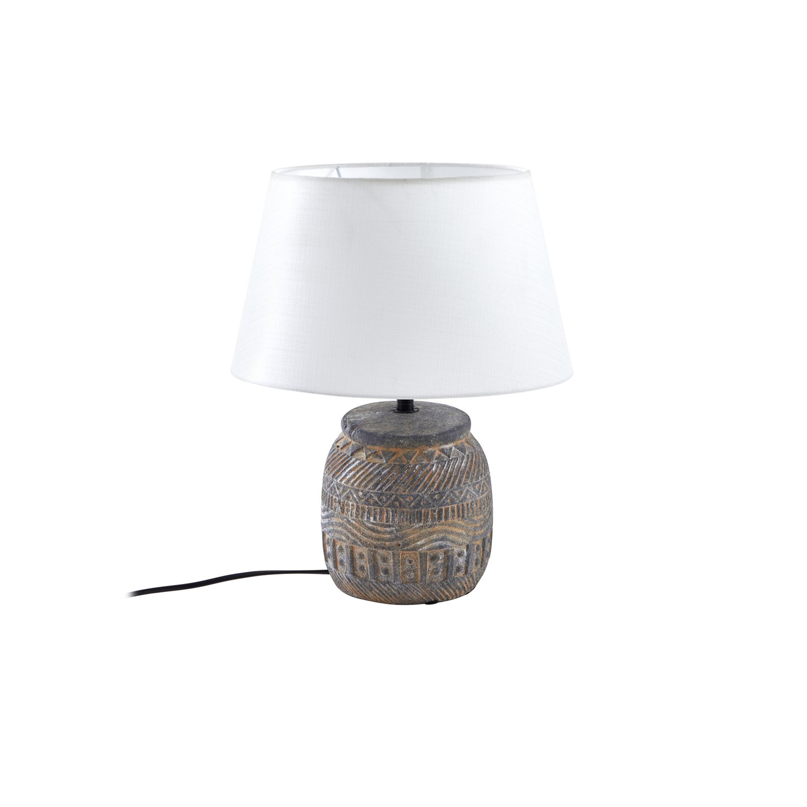 Aelith Lampe de Table Ø30 White/Grey - Lindby