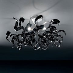 Moderna lámpara colgante ASTRO, 3 luces, negro