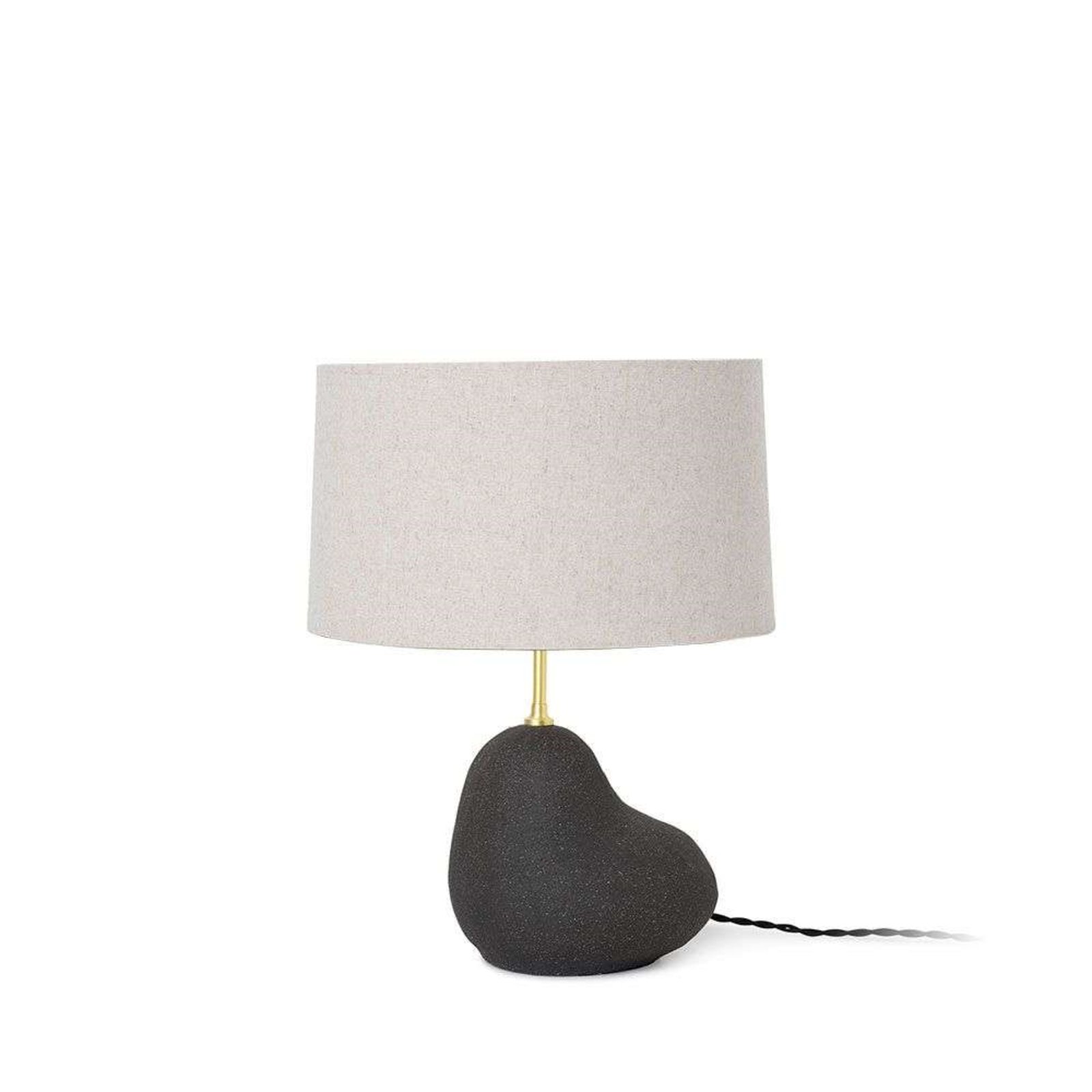 Hebe Table Lamp Small Black/Natural - Ferm Living