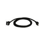 Paulmann Linion power cable, black, length 175 cm, textile