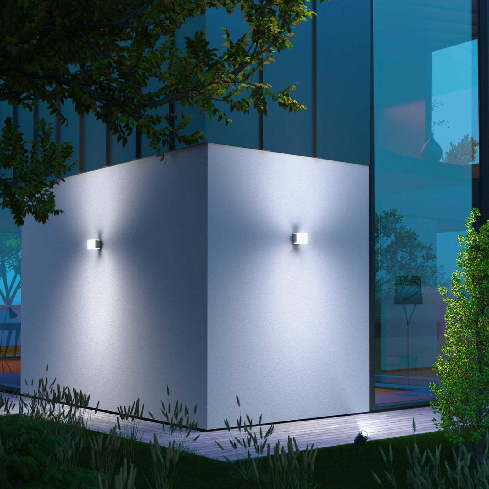 STEINEL L 835 SC sensor outdoor wall lamp silver