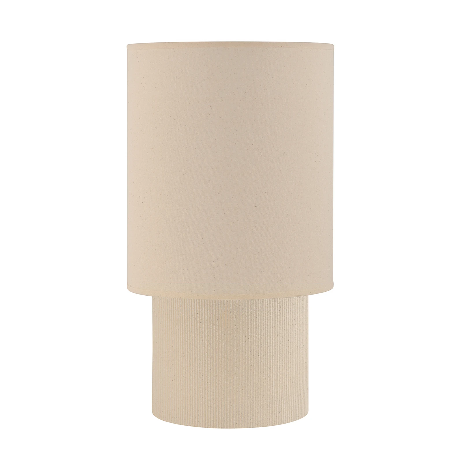 Tafellamp Rhodes ivoorkleurig/beige 51 cm linnen/keramiek