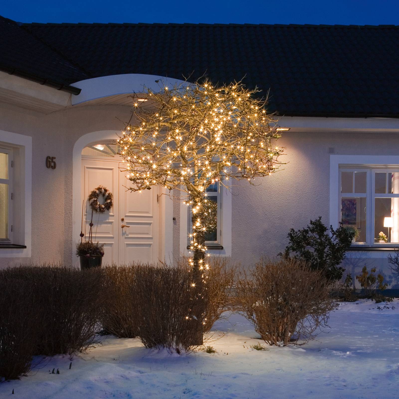 Image of Konstsmide Christmas Guirlande LED Micro, 80 lampes, noir/ambre 7318303611803