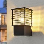 Lindby Liddi outdoor wall light, angular, black