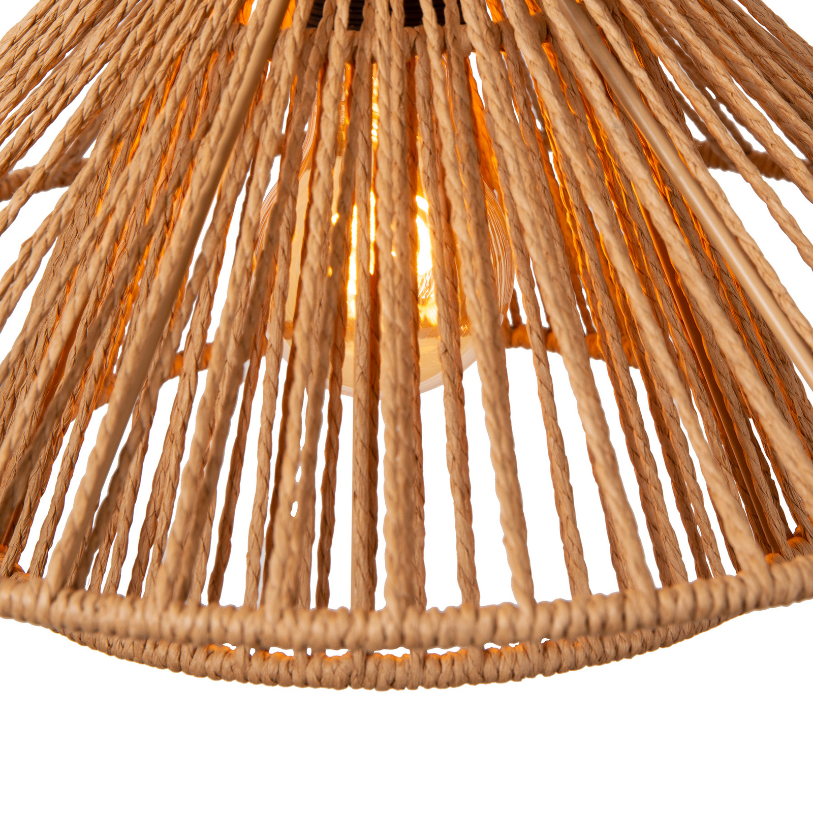 Piekaramais gaismeklis Tasman, Ø 32 cm, dabīgā krāsā, papīrs