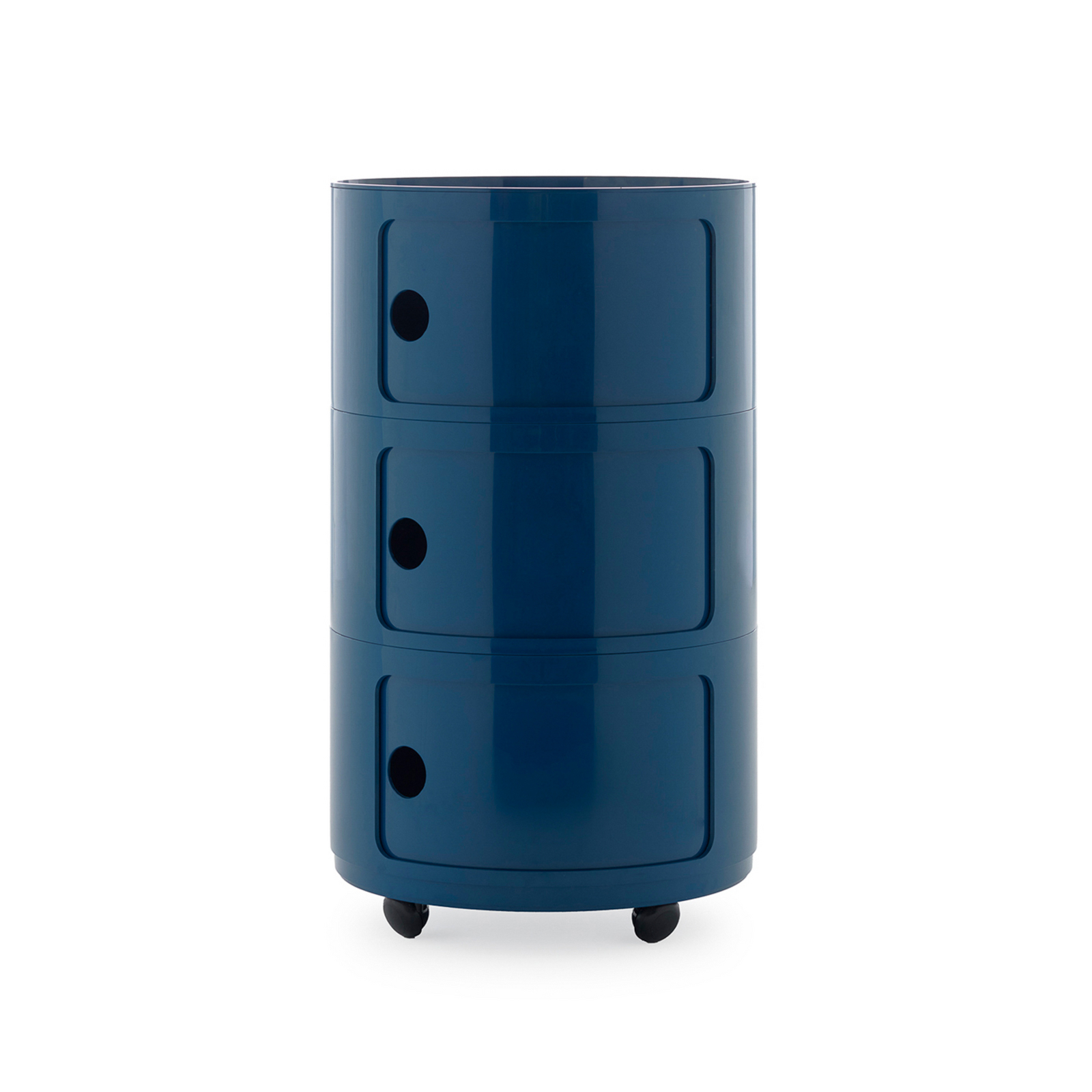 Componibili Big Container, blå, 3 elementer, høyde 69,5 cm - Kartell