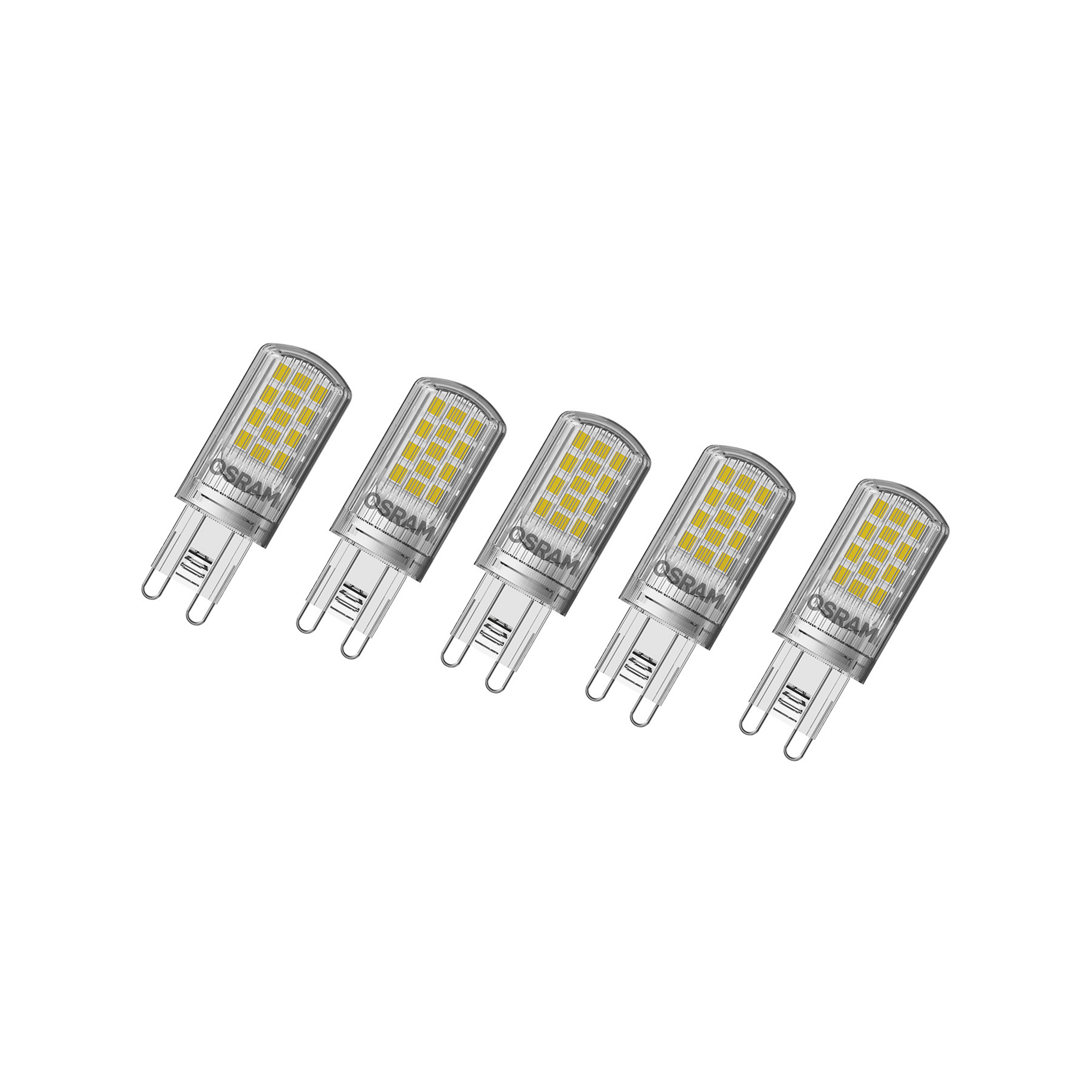 OSRAM Base PIN LED bi-pin bulb G9 4.2W 470lm 5-pack