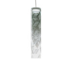 Kundalini Jer 1 LED pendant light, smoky green