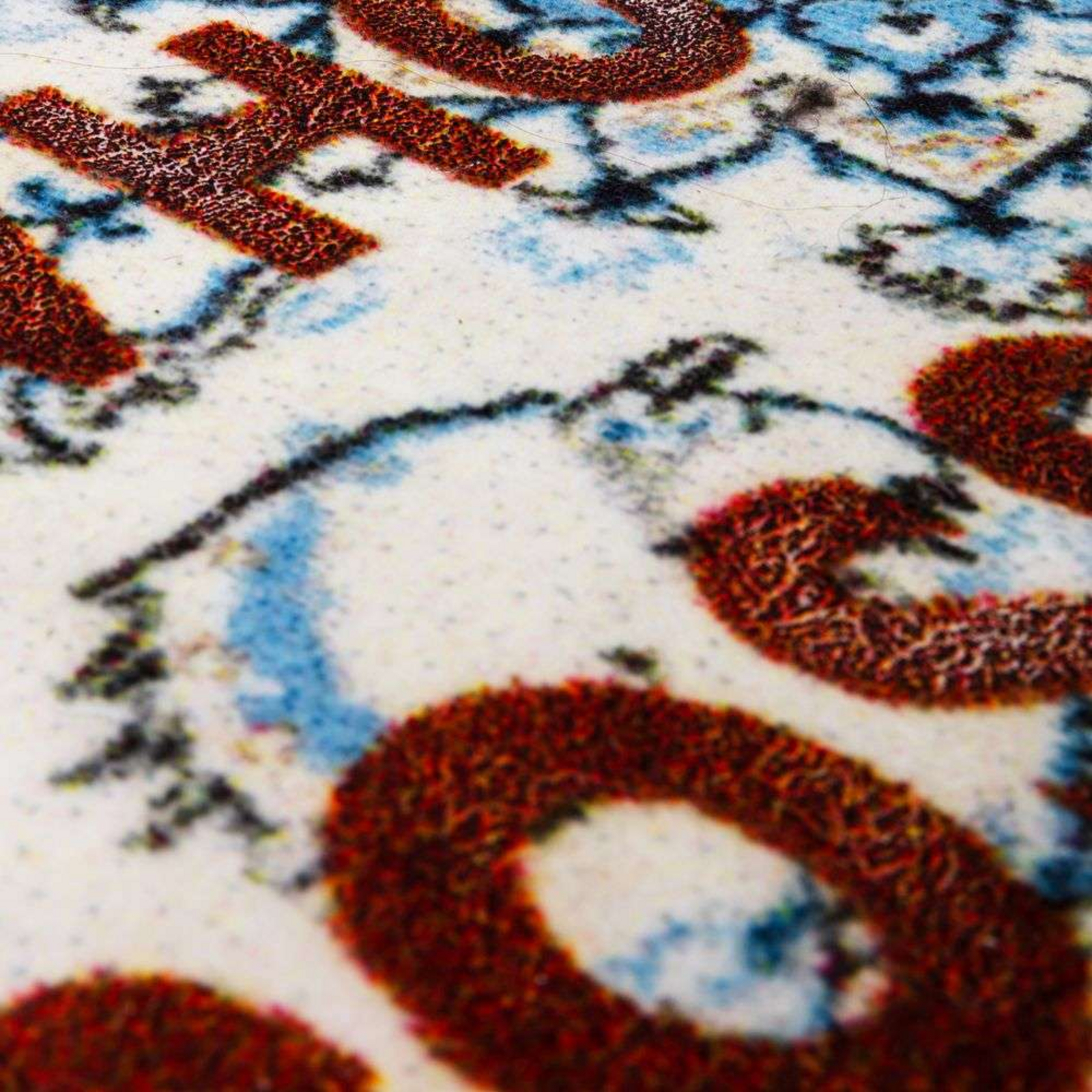 Impossible Things Burnt Carpet #11 80x120 Svjetlo Plava/Multicolor - Seletti