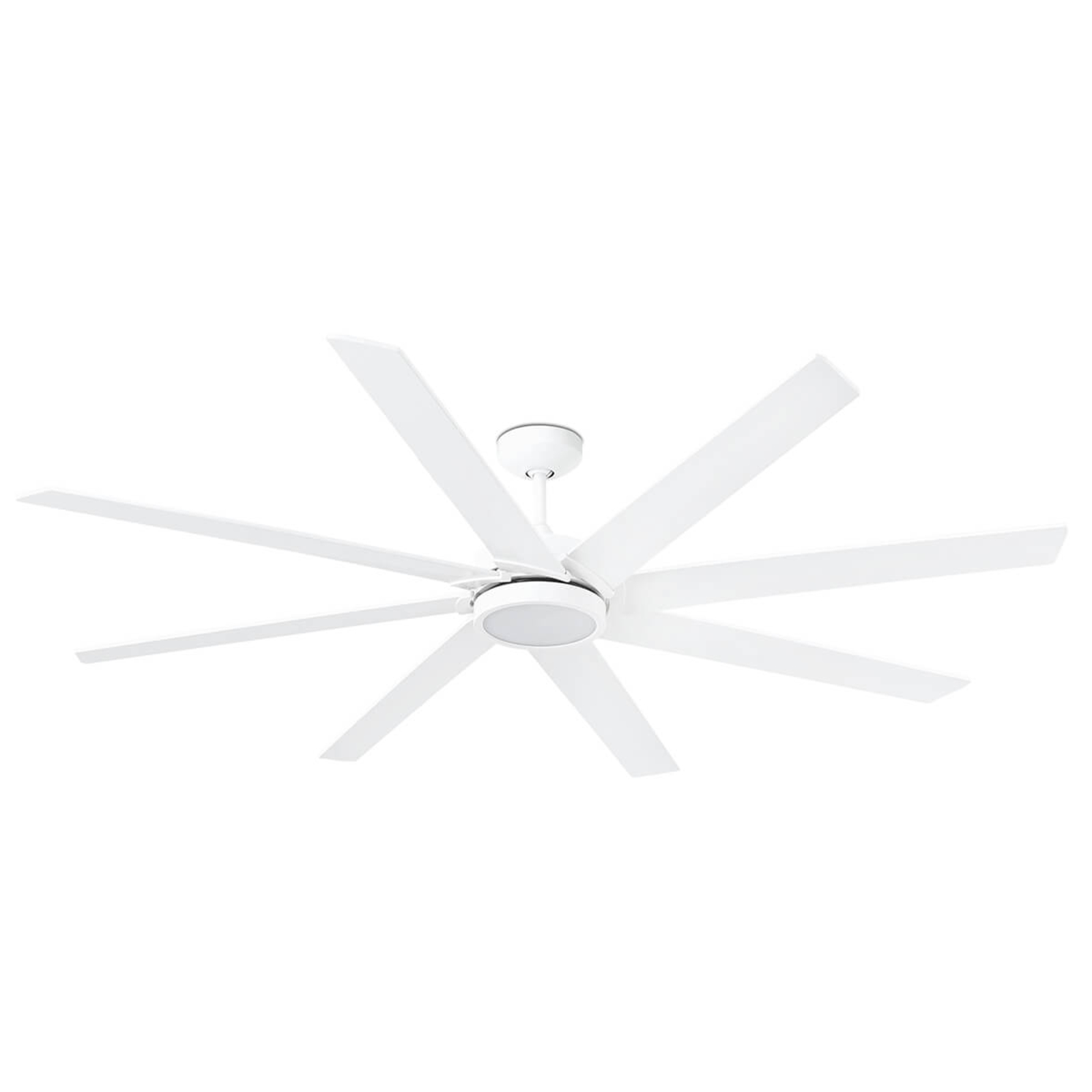 Eight-blade LED ceiling fan Century white