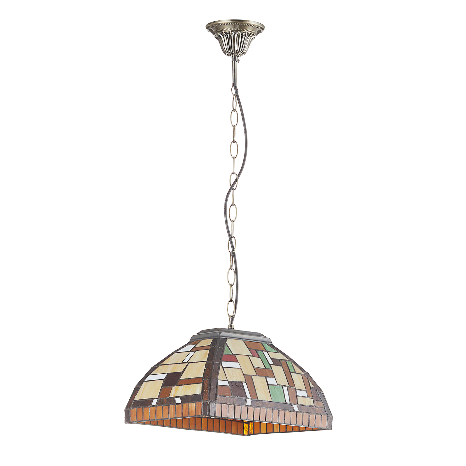 Mosaico lámpara colgante en estilo Tiffany