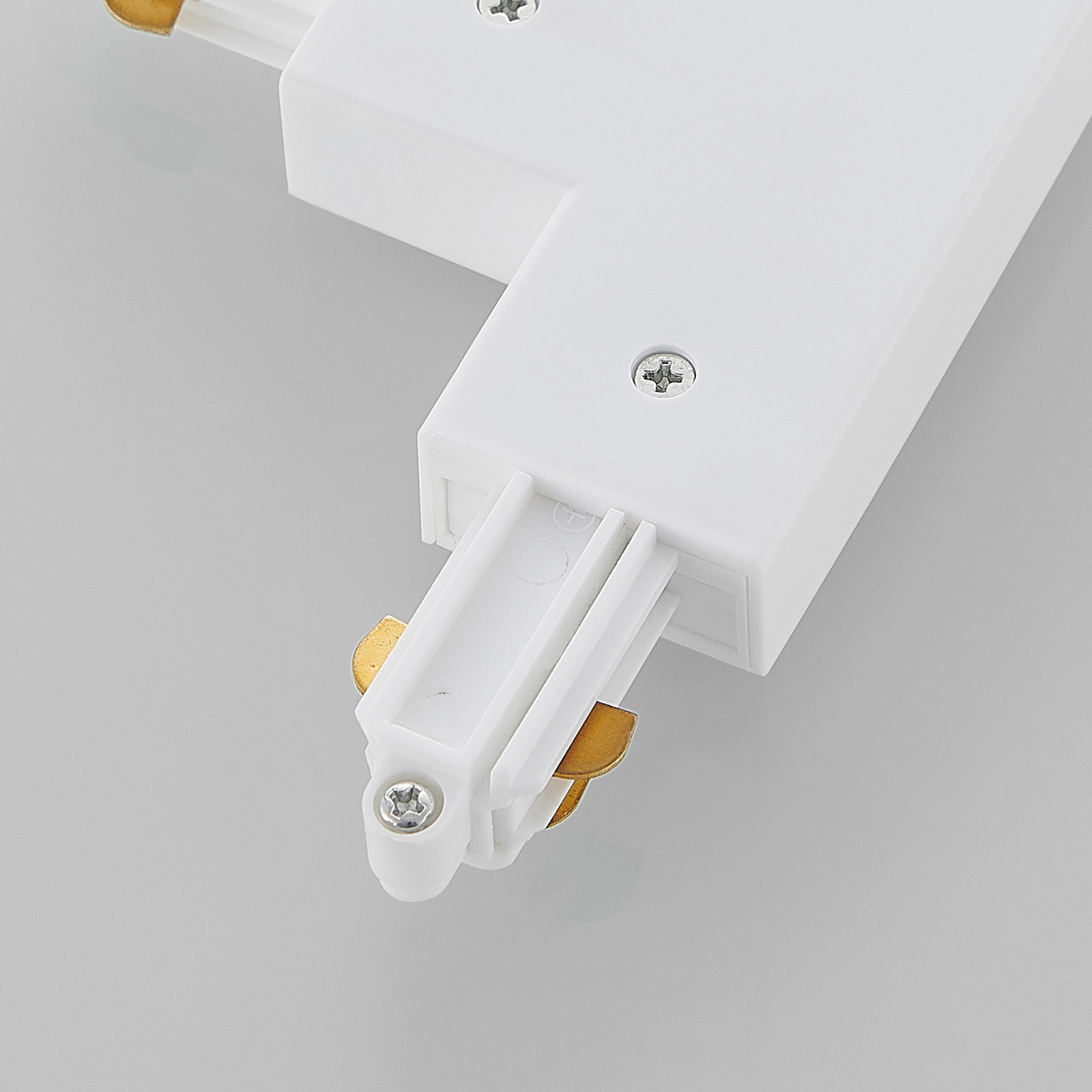 T-connector for one-circuit track system, white