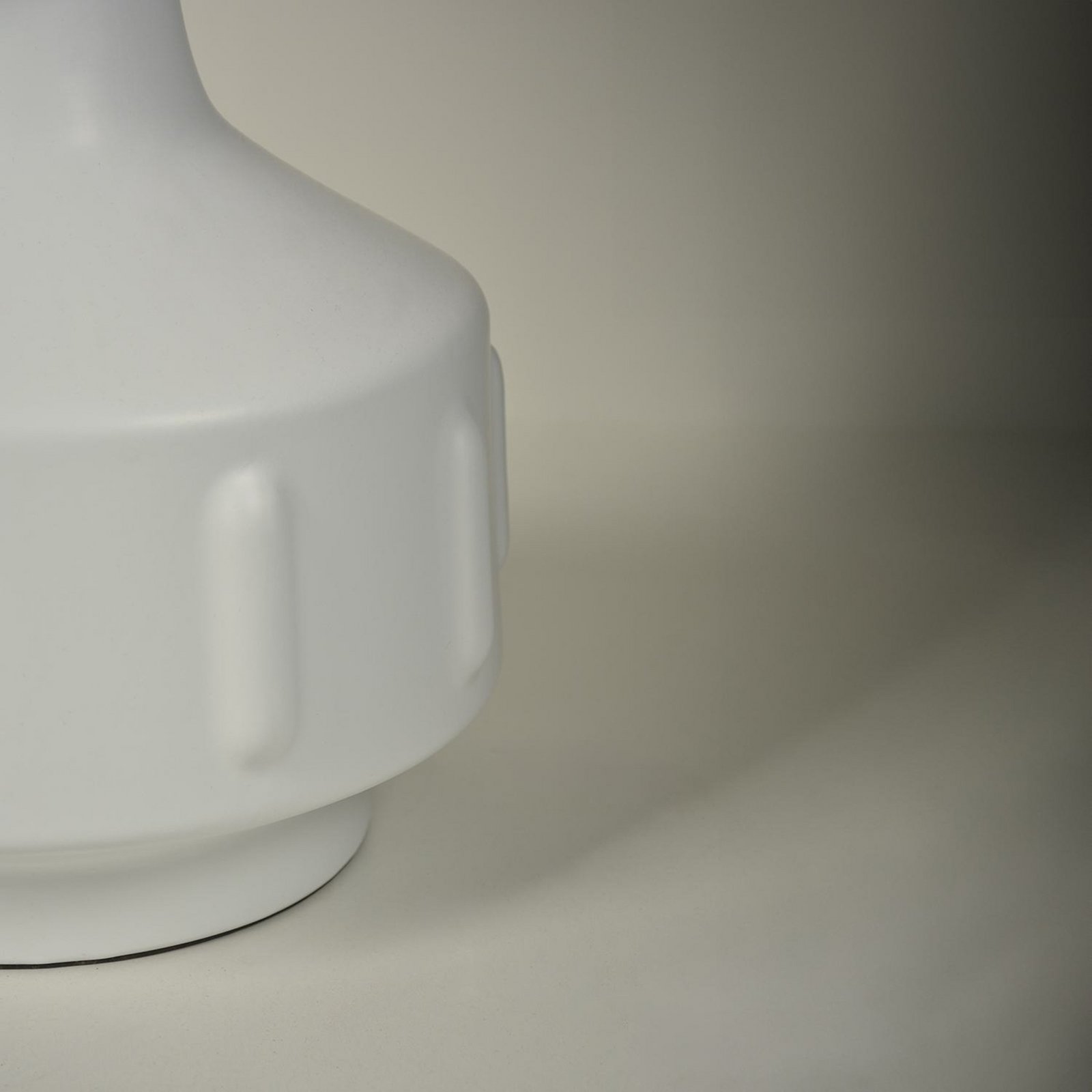 MARKET SET Lampă de masă Jimmy, alb/bej, înălțime 83 cm