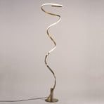 Lampada da terra Helix, satinato anticato