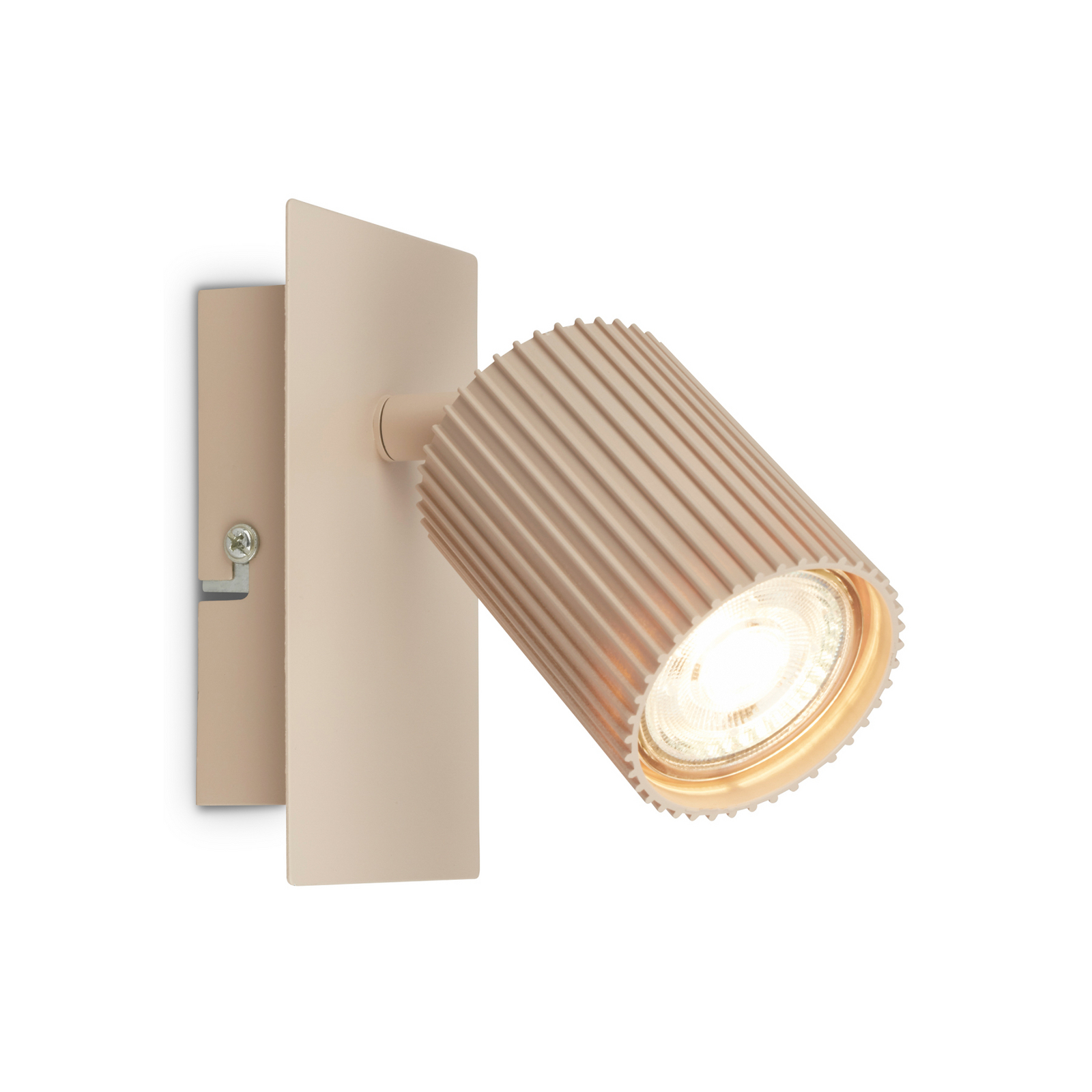 Foco de pared Ida, beige, plástico/metal, GU10, orientable