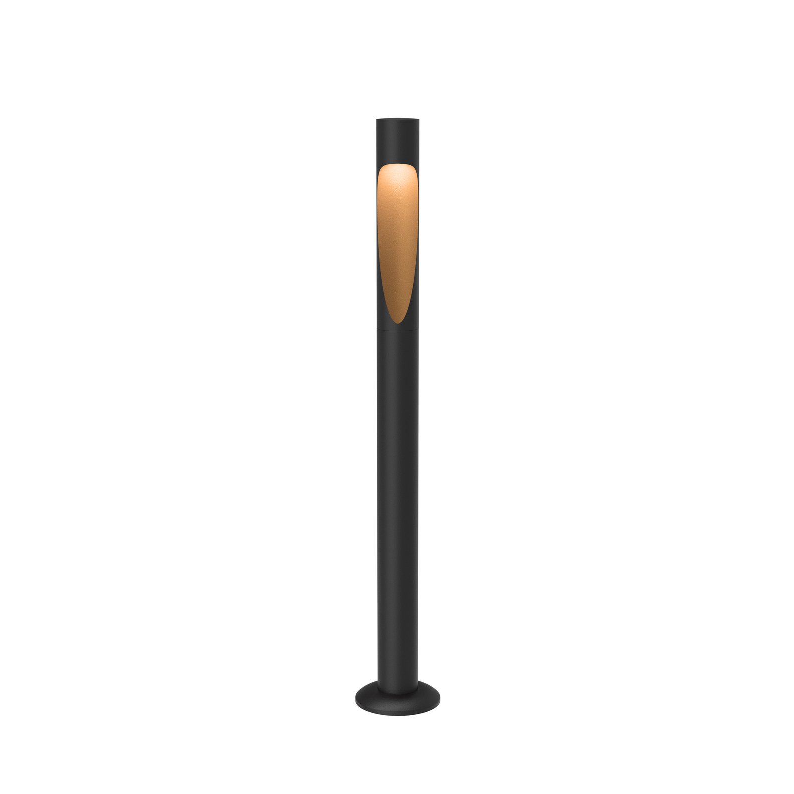 Flindt Garden Garden Lamp Long 2700K w/Base Black - Louis Poulsen
