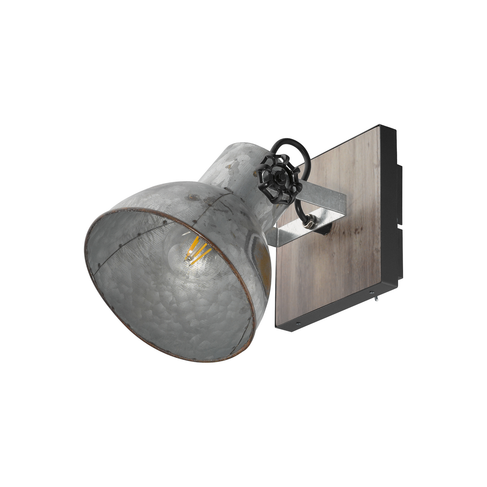 Barnstaple industrial design ceiling light, 1-bulb