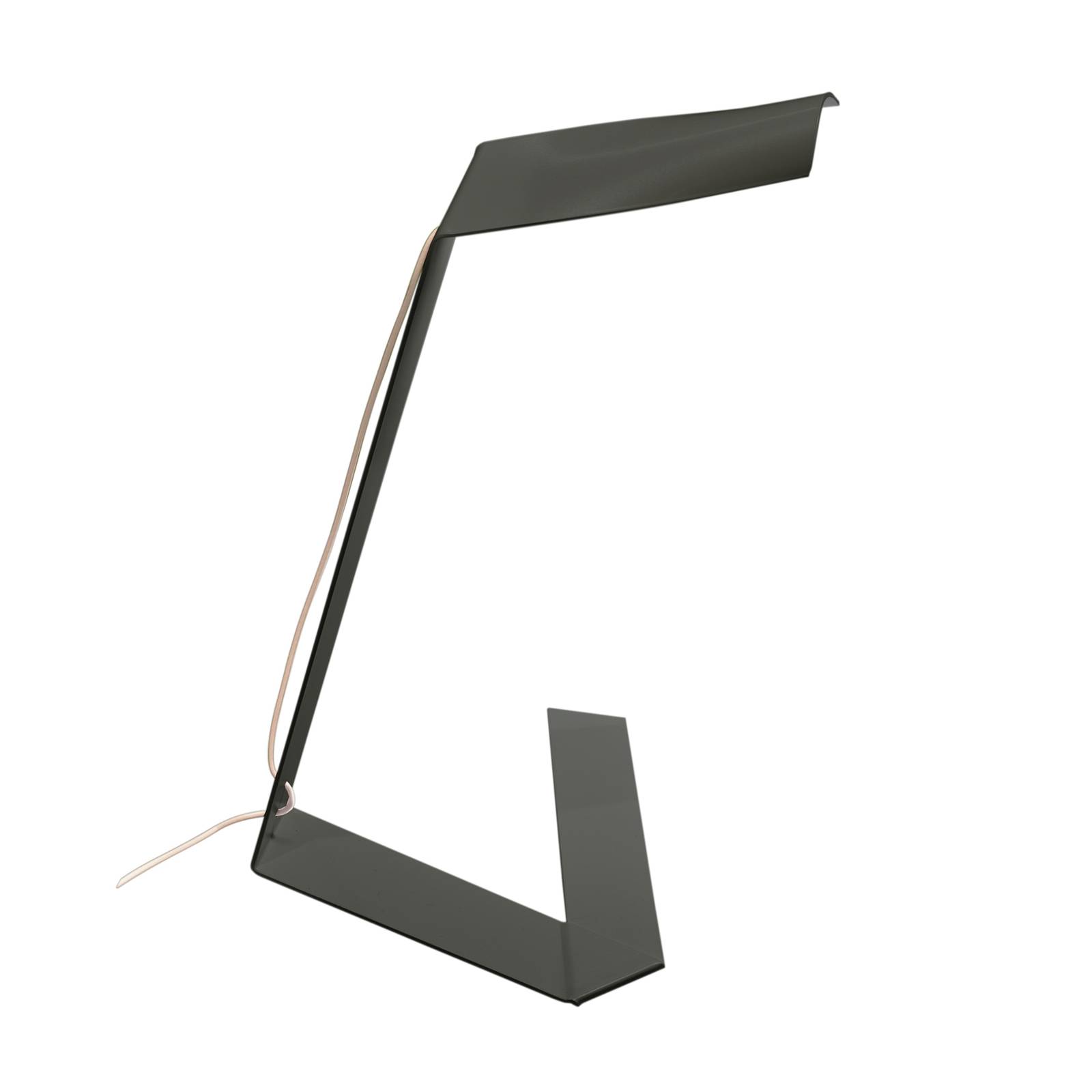 Prandina Elle T1 LED table lamp, black, for Bedroom, metal, 2.5 W, W: 24 cm, H: 34.5 cm