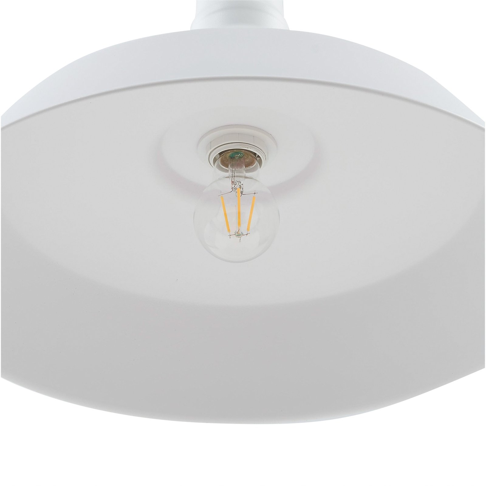 Lindby Laylan pendant light, white, Ø 46 cm, metal