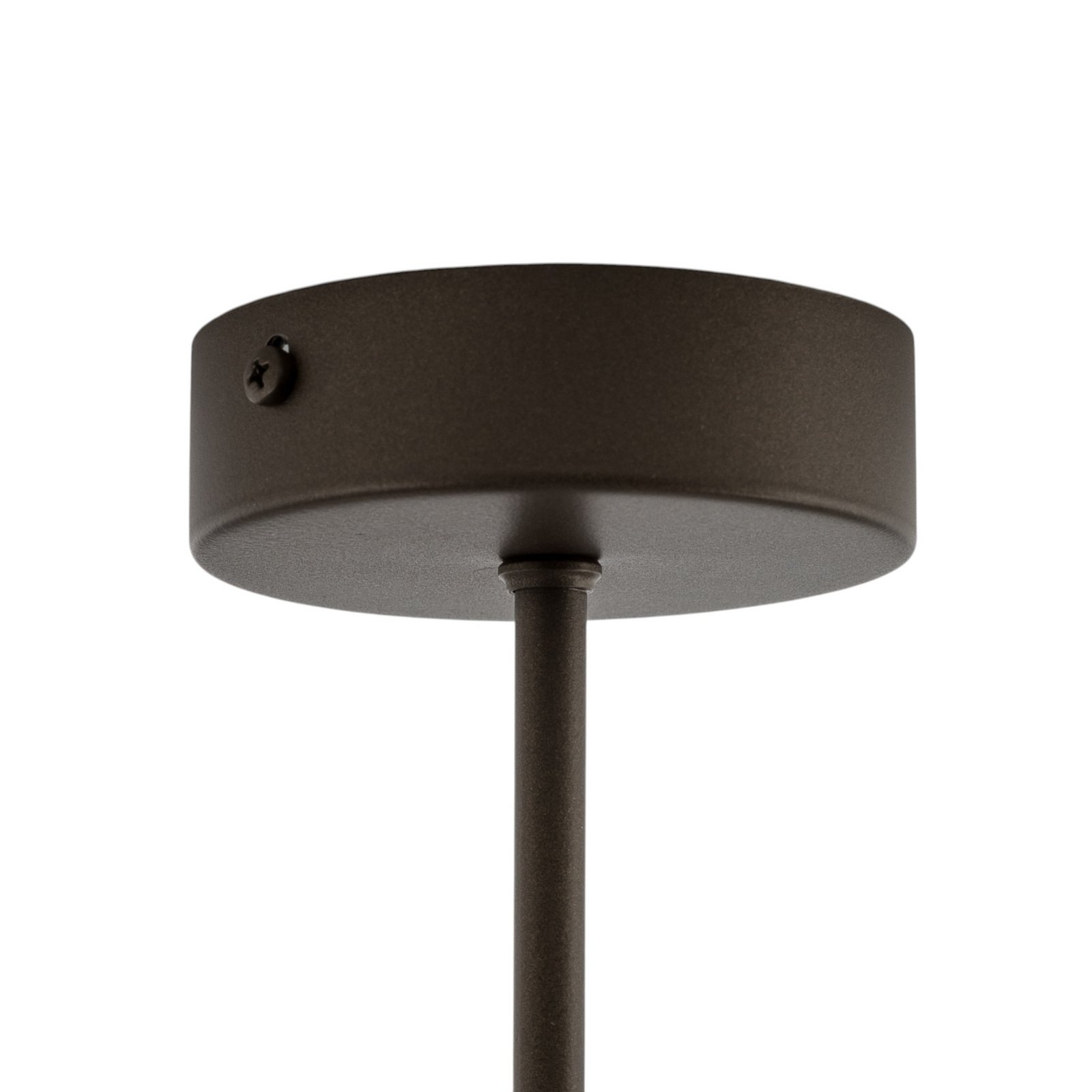 Deckenlampe Zofia, kaffeebraun, Metall, Ø 50 cm, 3-flg., E27