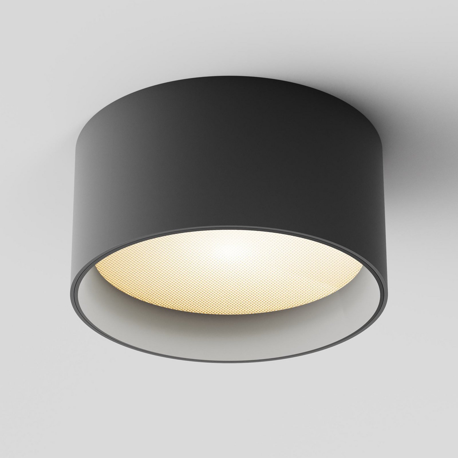 Maytoni Downlight LED Vega, noir, Ø 14 cm, 15 W, aluminium