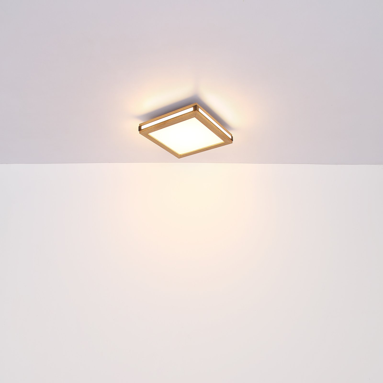 Plafondlamp Karla vierkant 30x30 cm