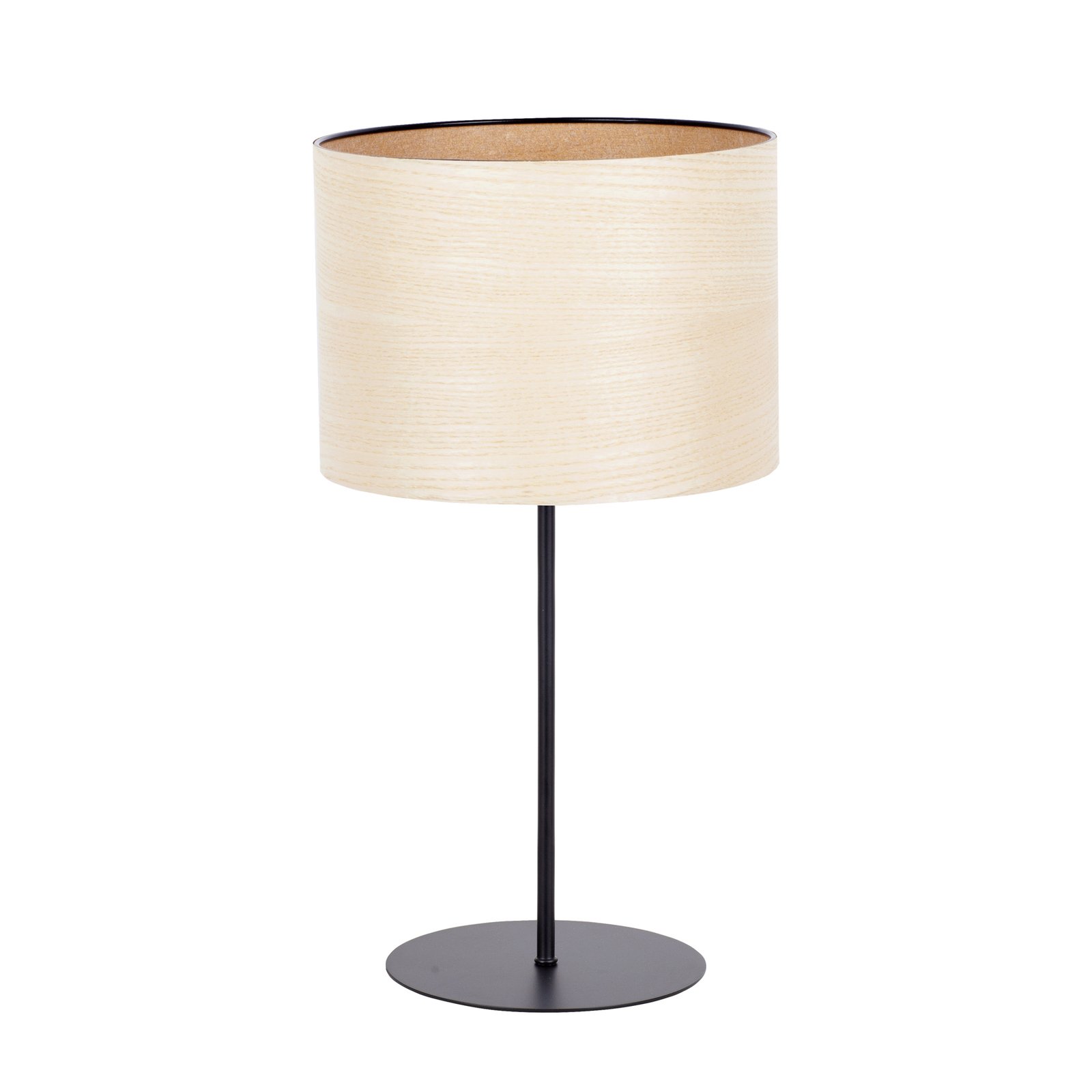 Envolight Veneer table lamp white ash Ø 25 cm
