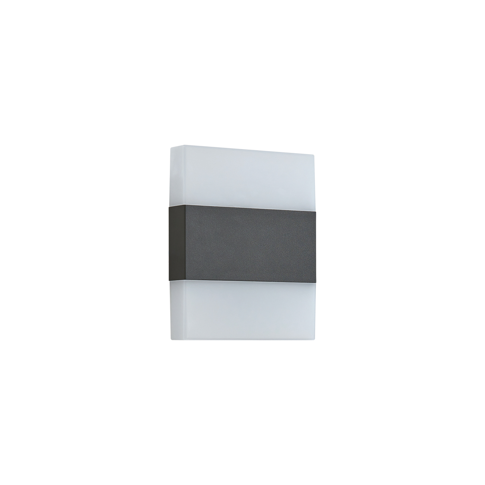 Lindby LED vanjska zidna svjetiljka Branor, aluminij, tamno siva, IP54