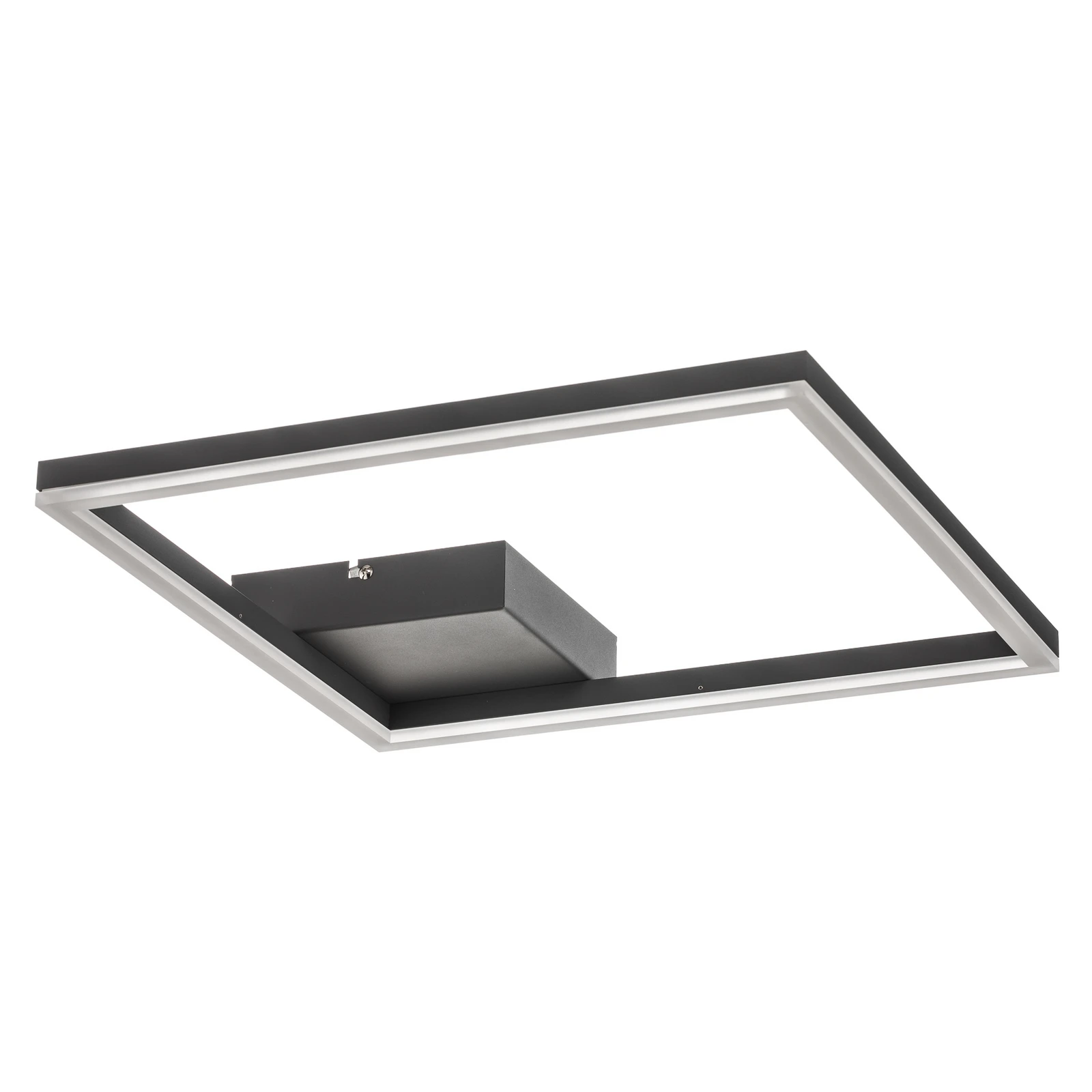 Plafoniera LED Bard, 42 x 42 cm, antracite