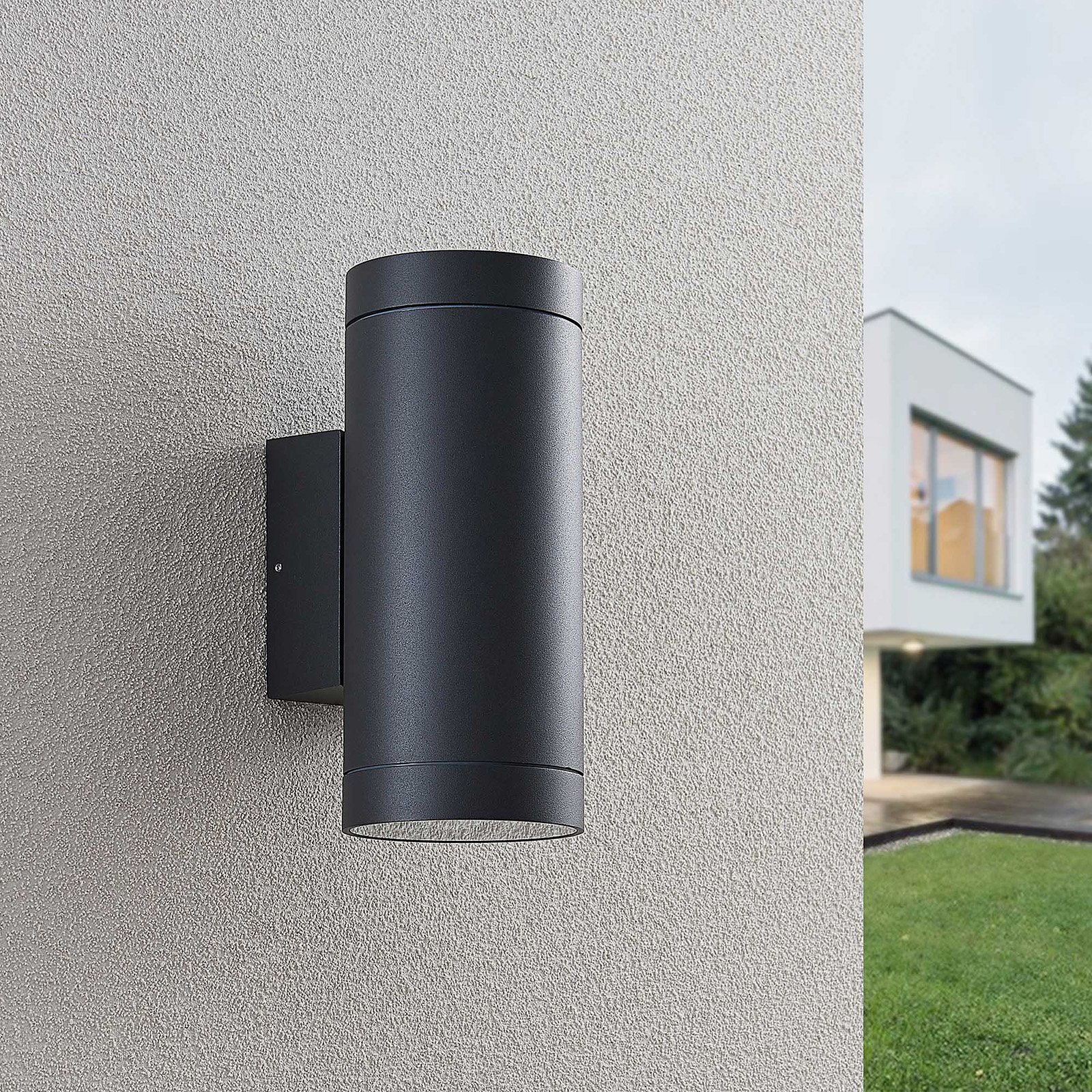 Thomke Outdoor Wall Lamp Dark Grey - Lucande