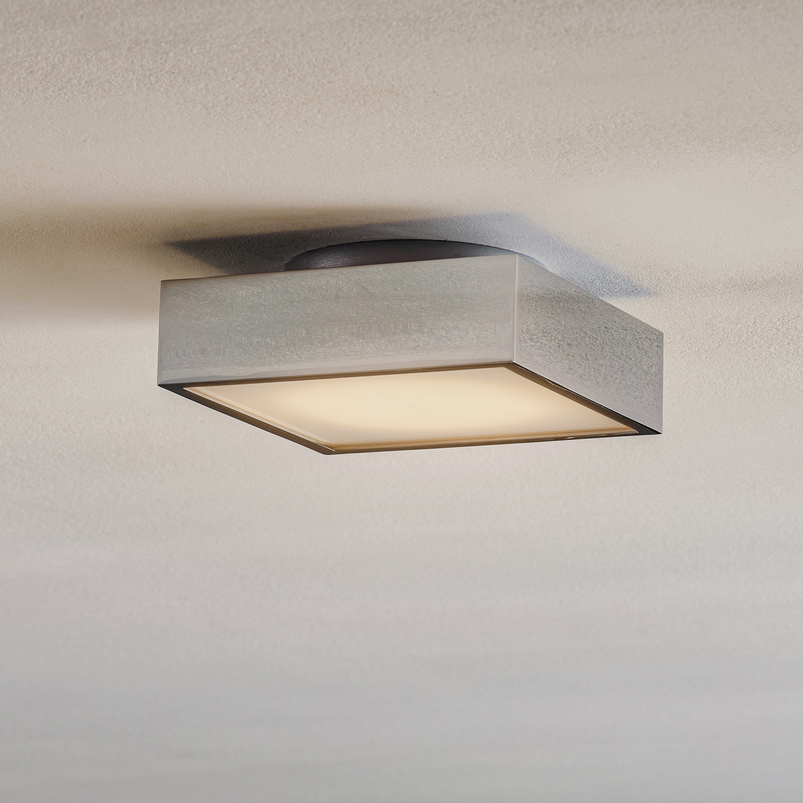 Decor Walther Cut plafonieră LED cromată 18x18cm - Baie - modern - crom satinat - Metal