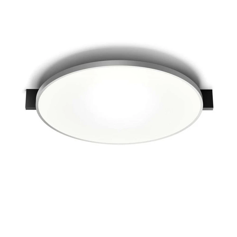 LIGHT-POINT - Inlay Round C3 Plafonnier Matt Black/Satin Silver