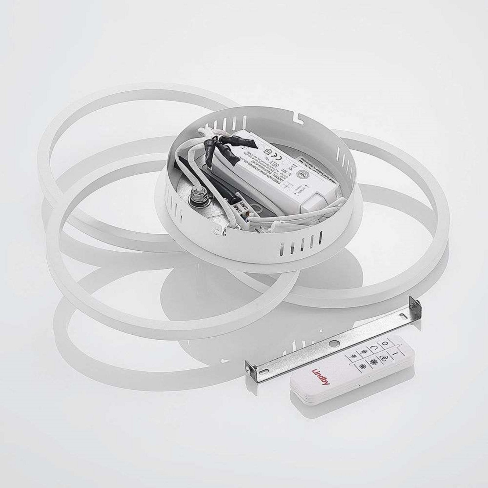 Qiana Round Ceiling Lamp LED White - Lindby
